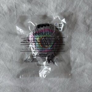 New TeeTurtle Reversible Happy Pink and Mad Gray Rainbow Soft‎ Plush Toy